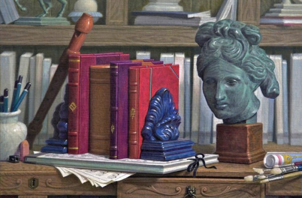 Still life with  objects derived from the arts